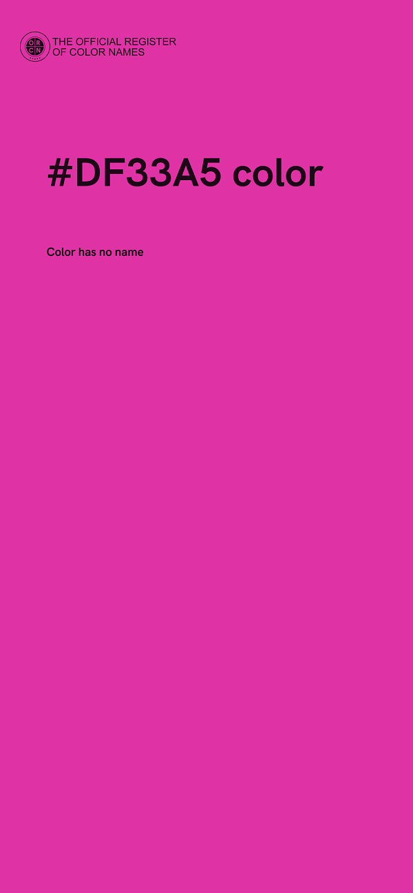 #DF33A5 color image