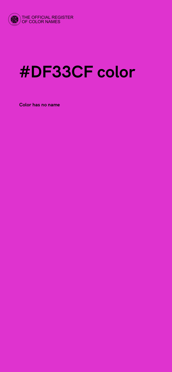 #DF33CF color image