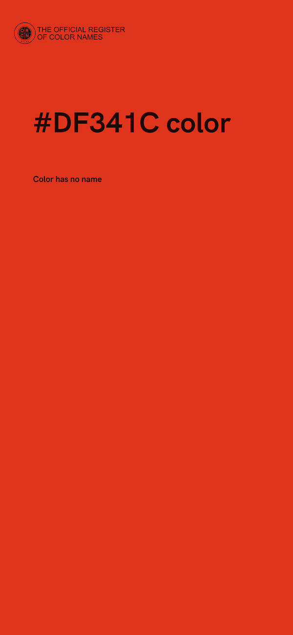#DF341C color image