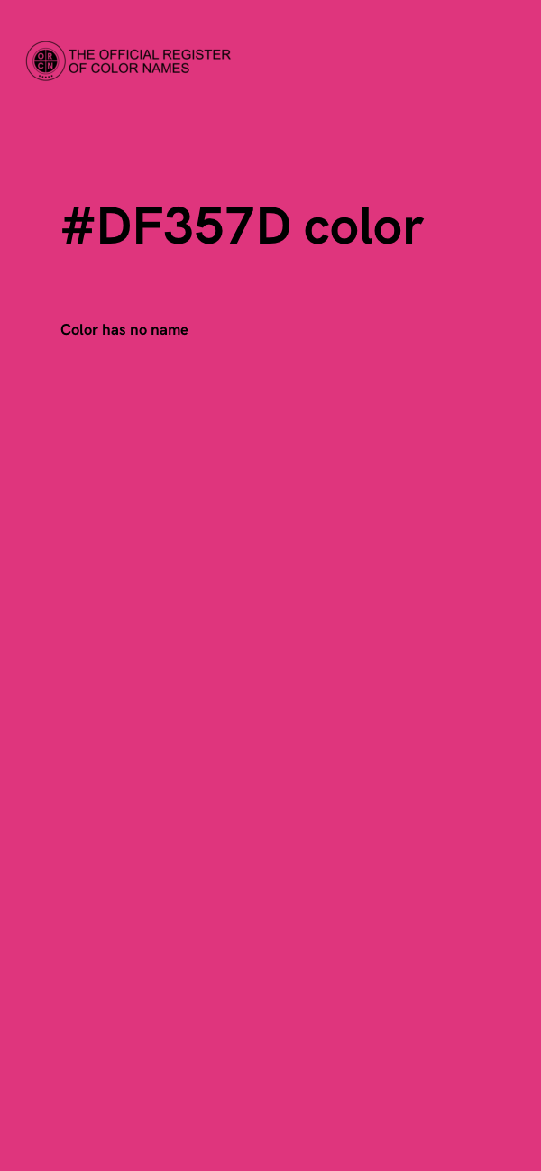 #DF357D color image