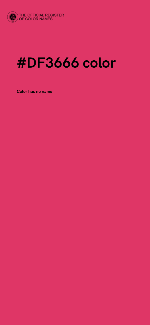 #DF3666 color image