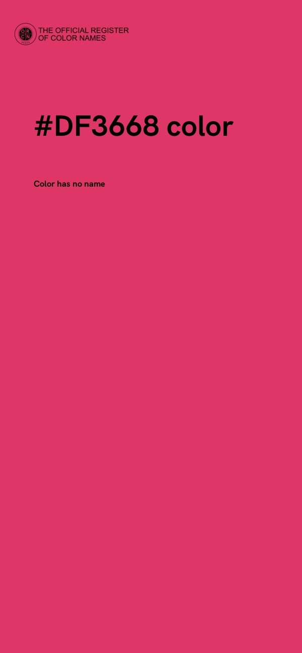 #DF3668 color image