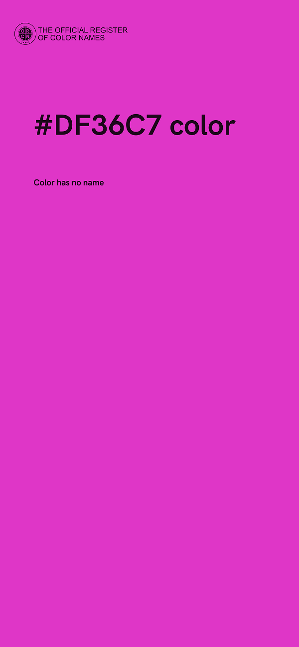 #DF36C7 color image