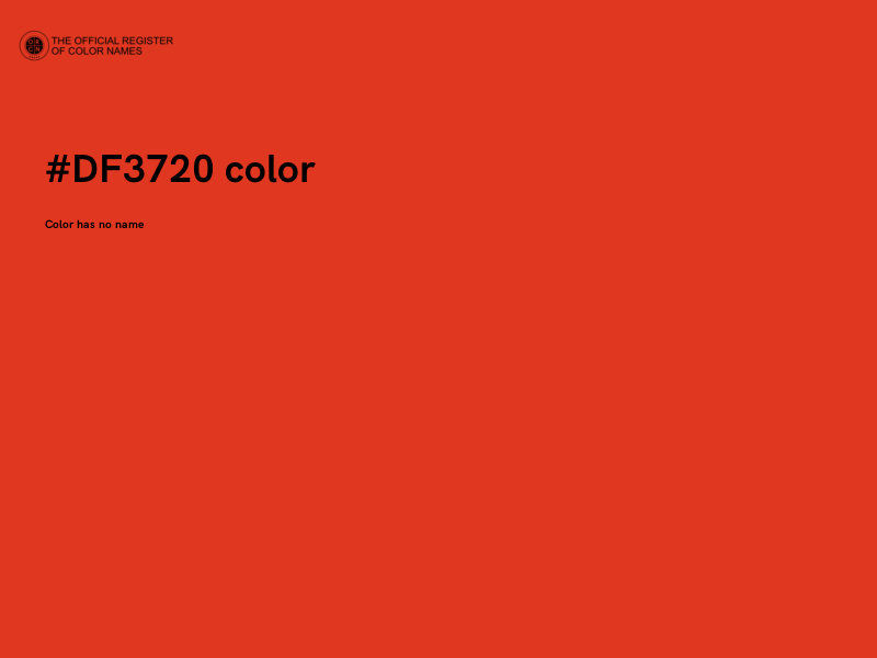 #DF3720 color image