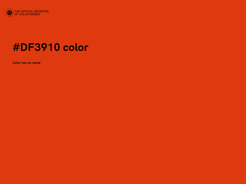 #DF3910 color image