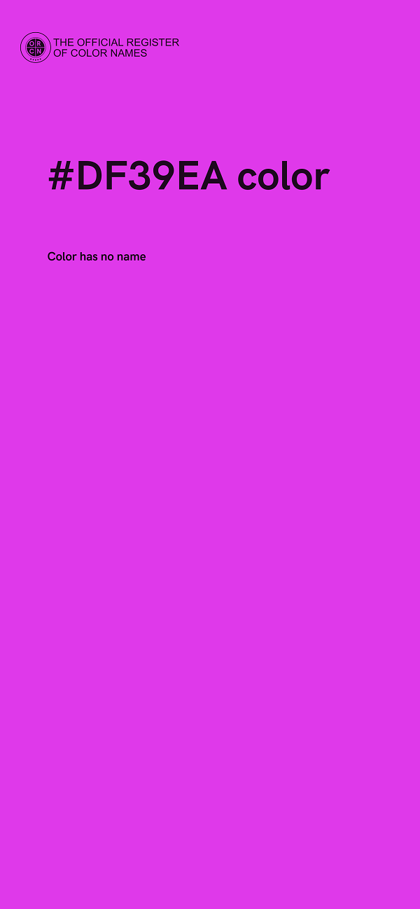 #DF39EA color image