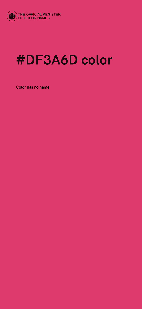 #DF3A6D color image