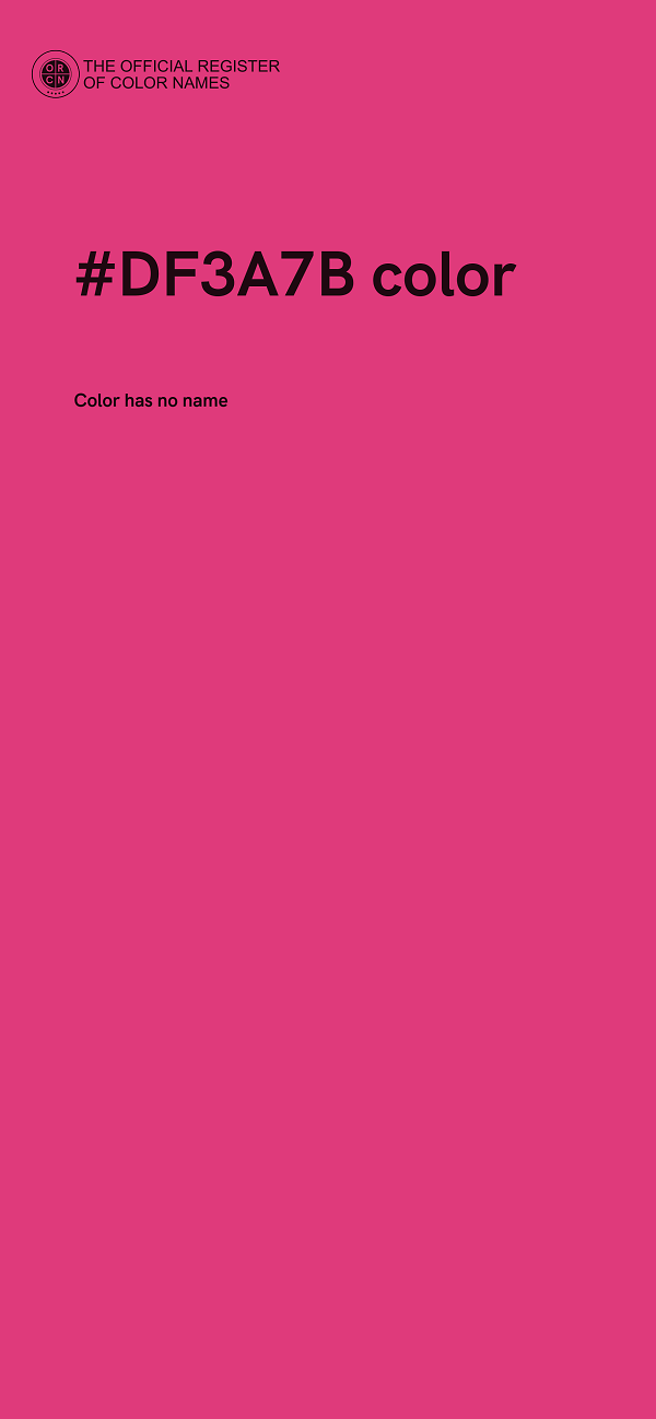 #DF3A7B color image