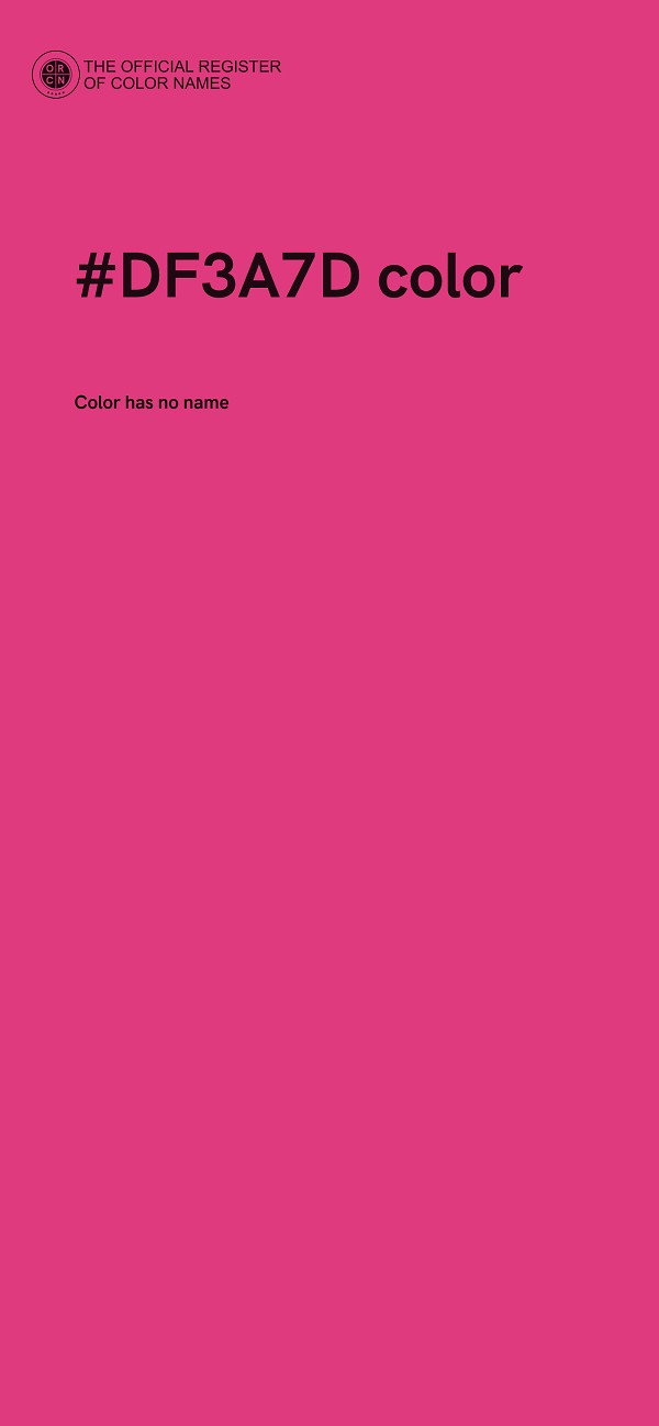 #DF3A7D color image