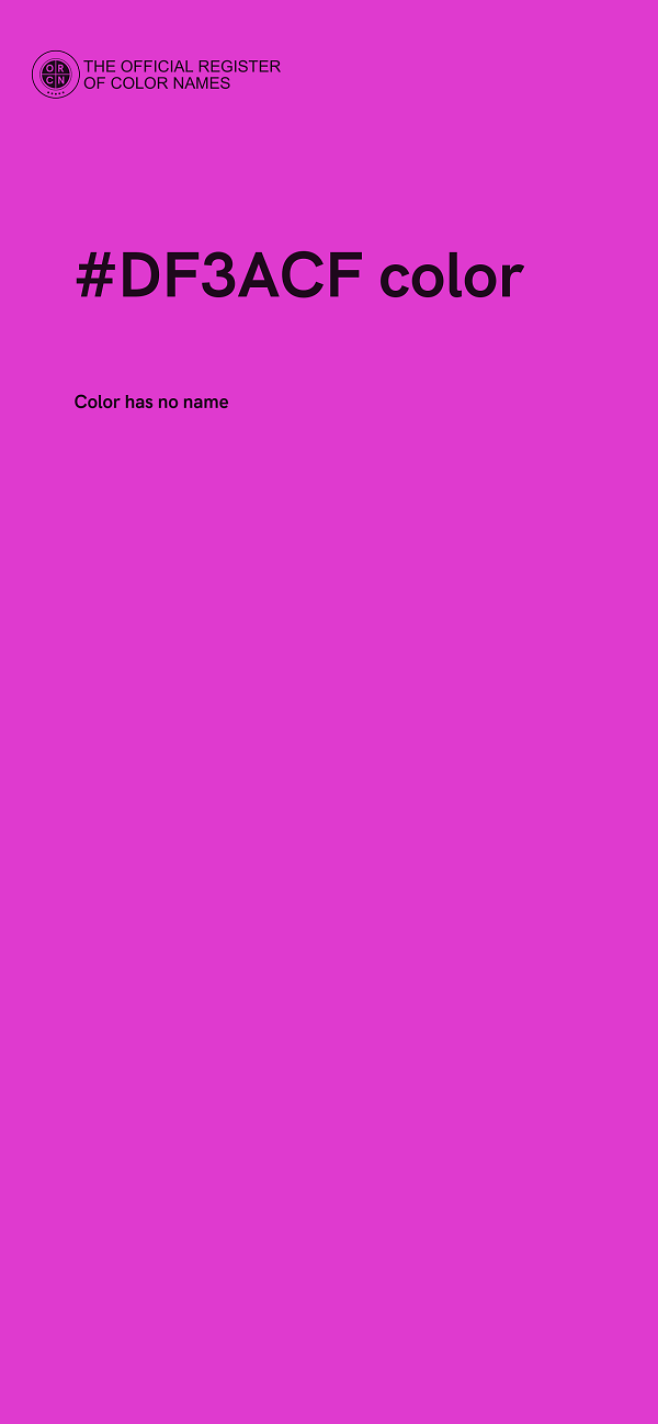 #DF3ACF color image