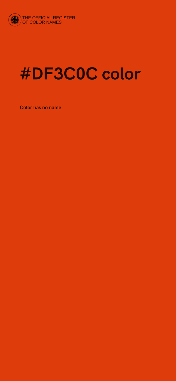 #DF3C0C color image