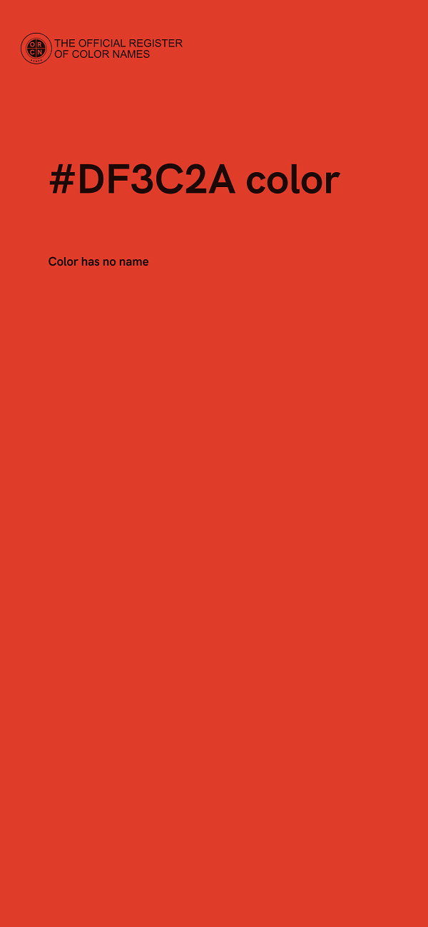 #DF3C2A color image