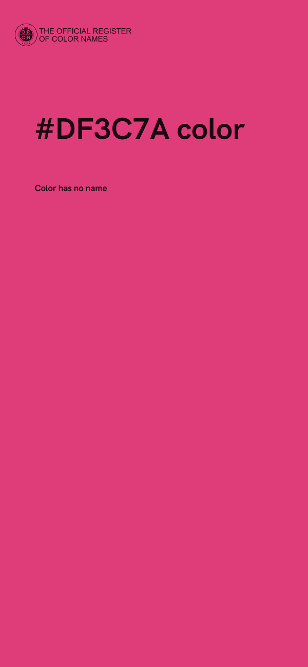#DF3C7A color image