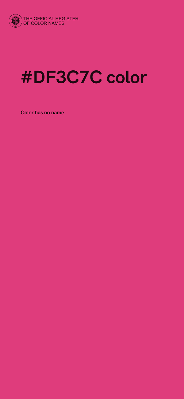 #DF3C7C color image