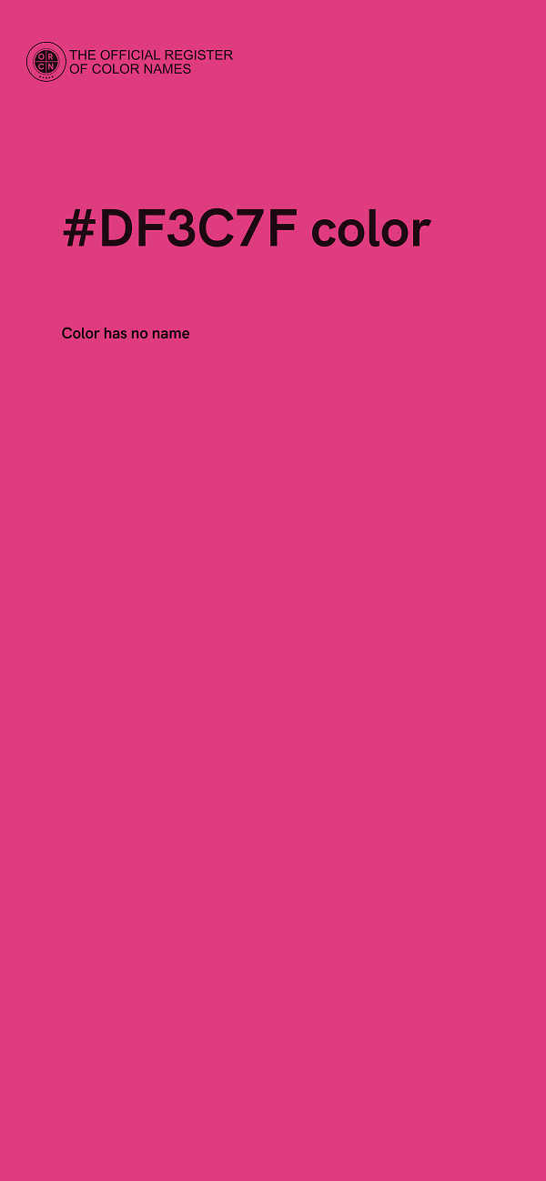 #DF3C7F color image