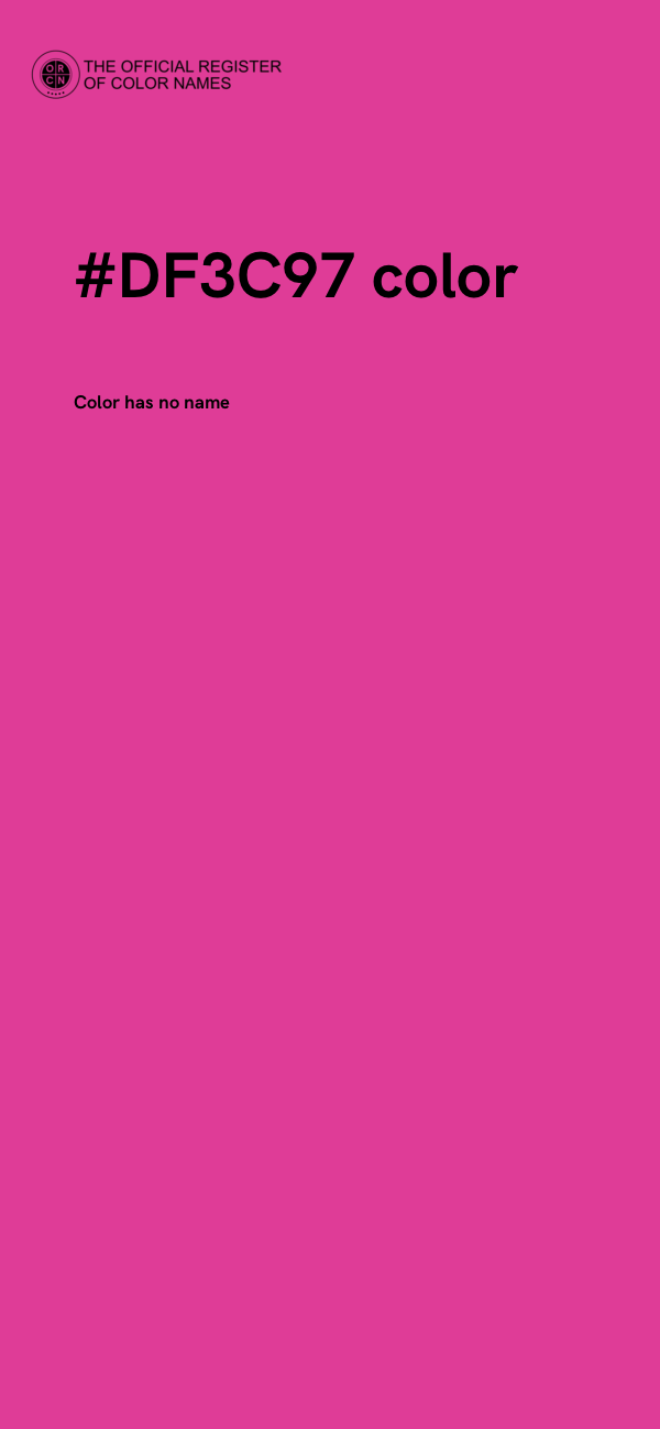 #DF3C97 color image