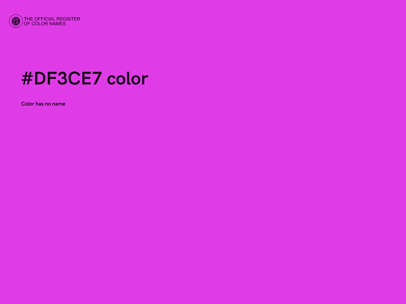 #DF3CE7 color image