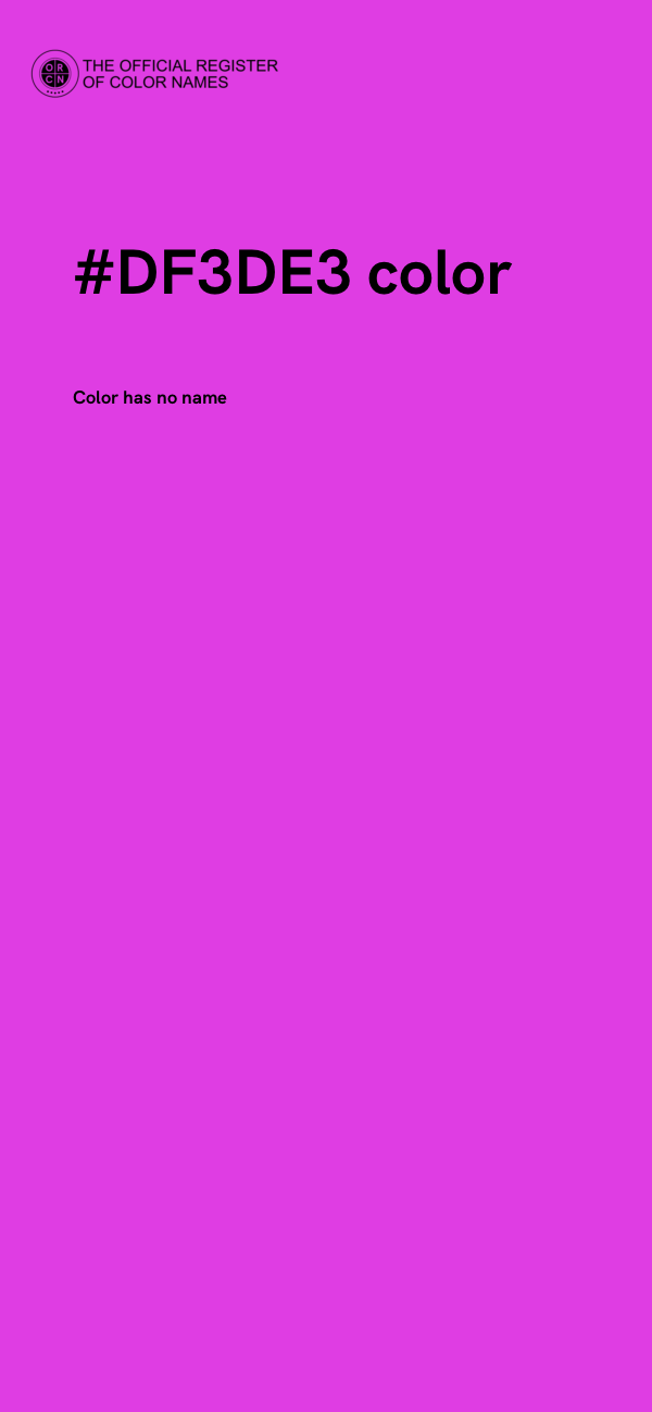 #DF3DE3 color image