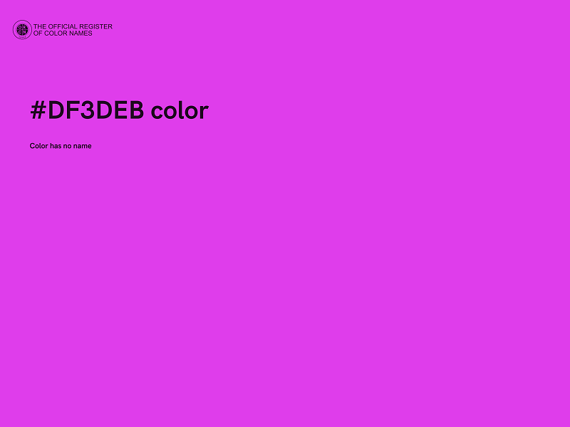 #DF3DEB color image