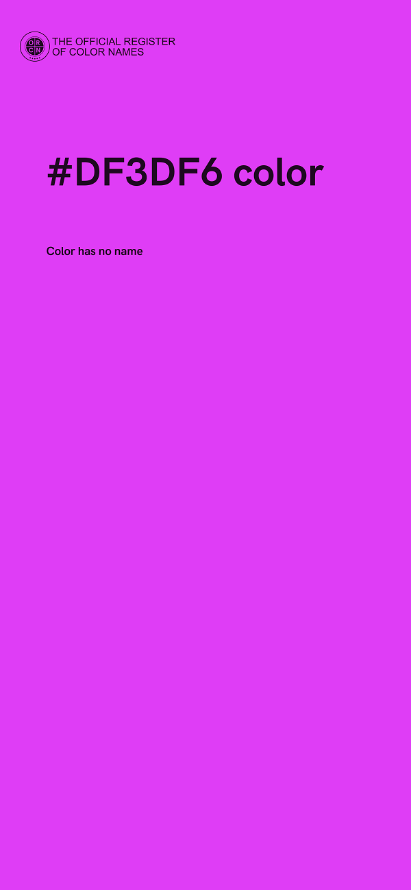 #DF3DF6 color image