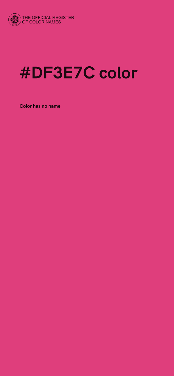 #DF3E7C color image