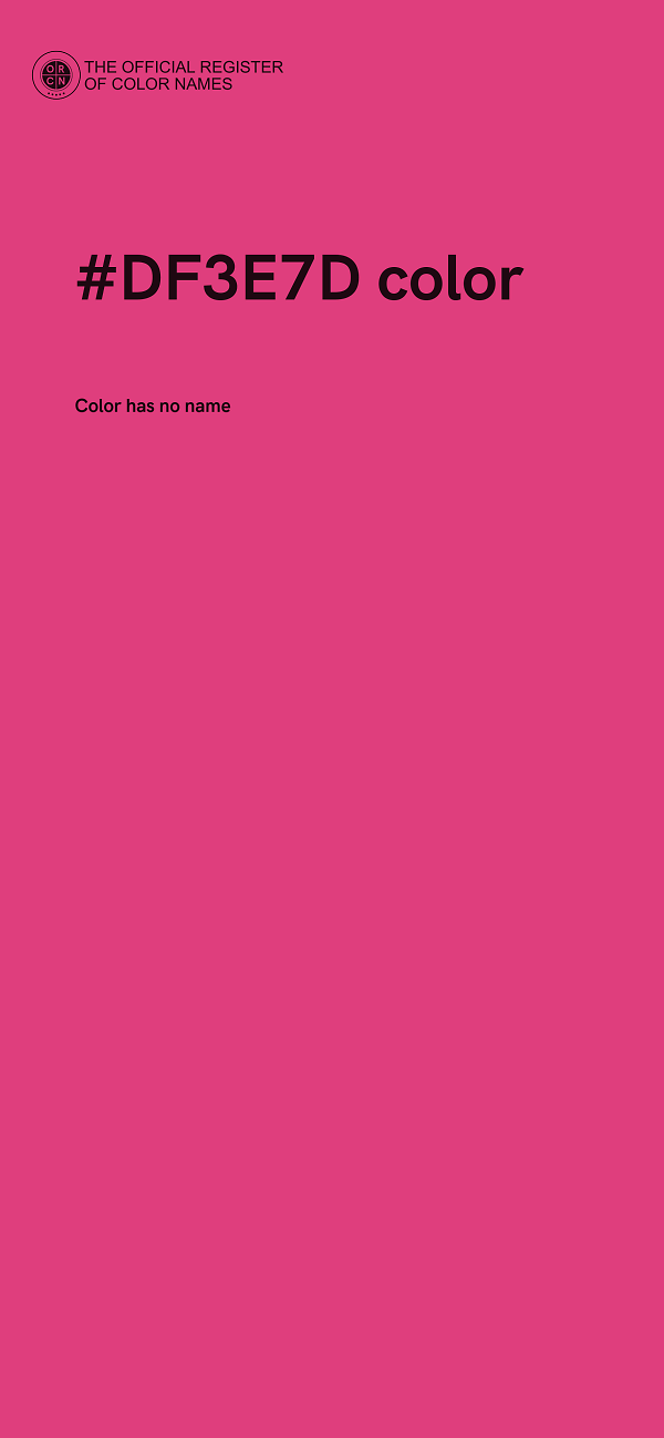 #DF3E7D color image