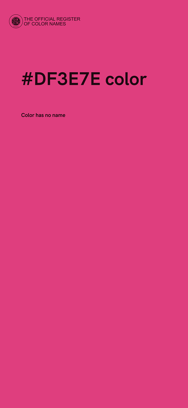 #DF3E7E color image