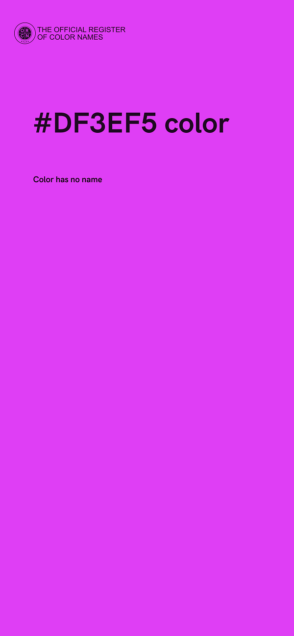 #DF3EF5 color image