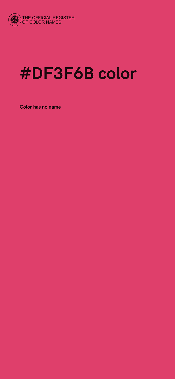 #DF3F6B color image