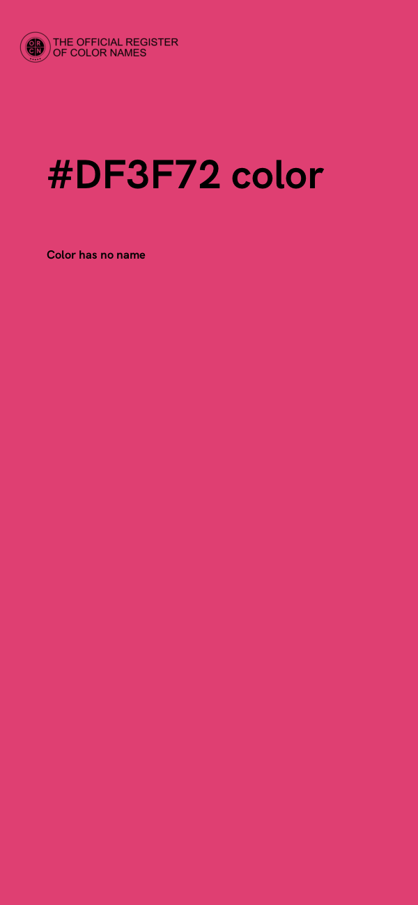 #DF3F72 color image