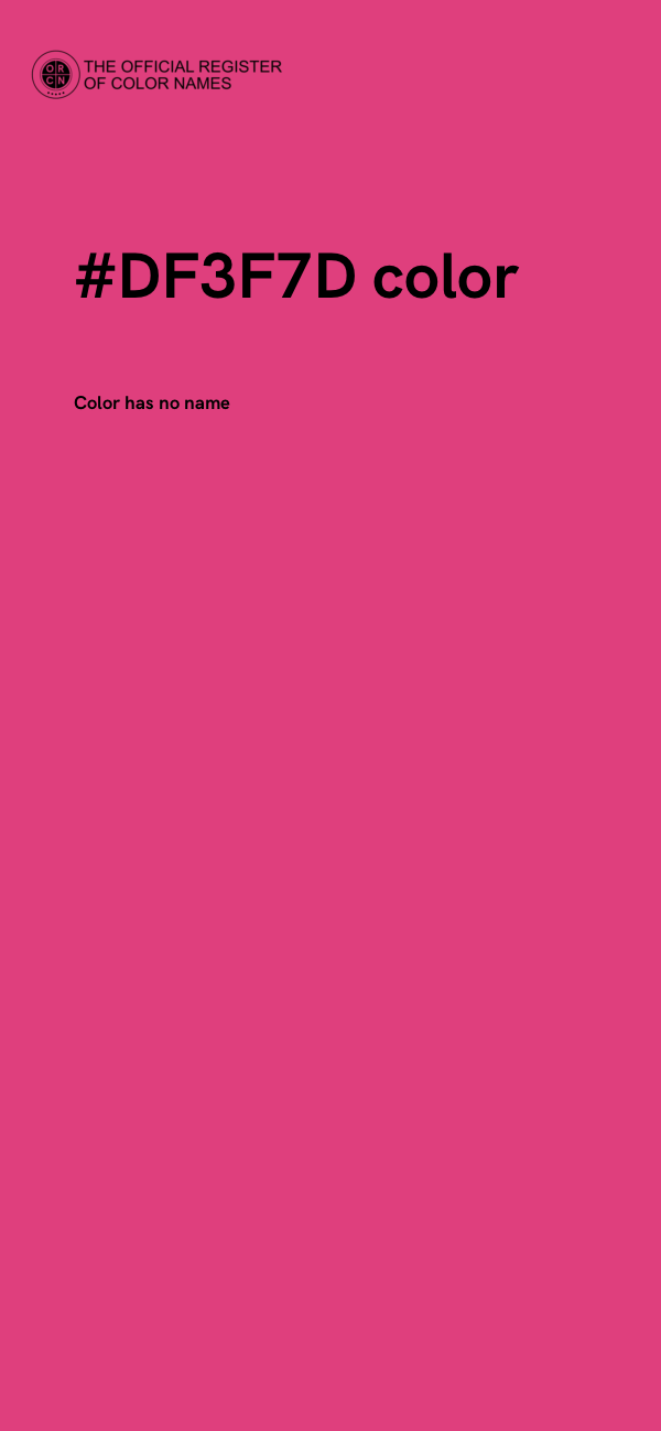 #DF3F7D color image