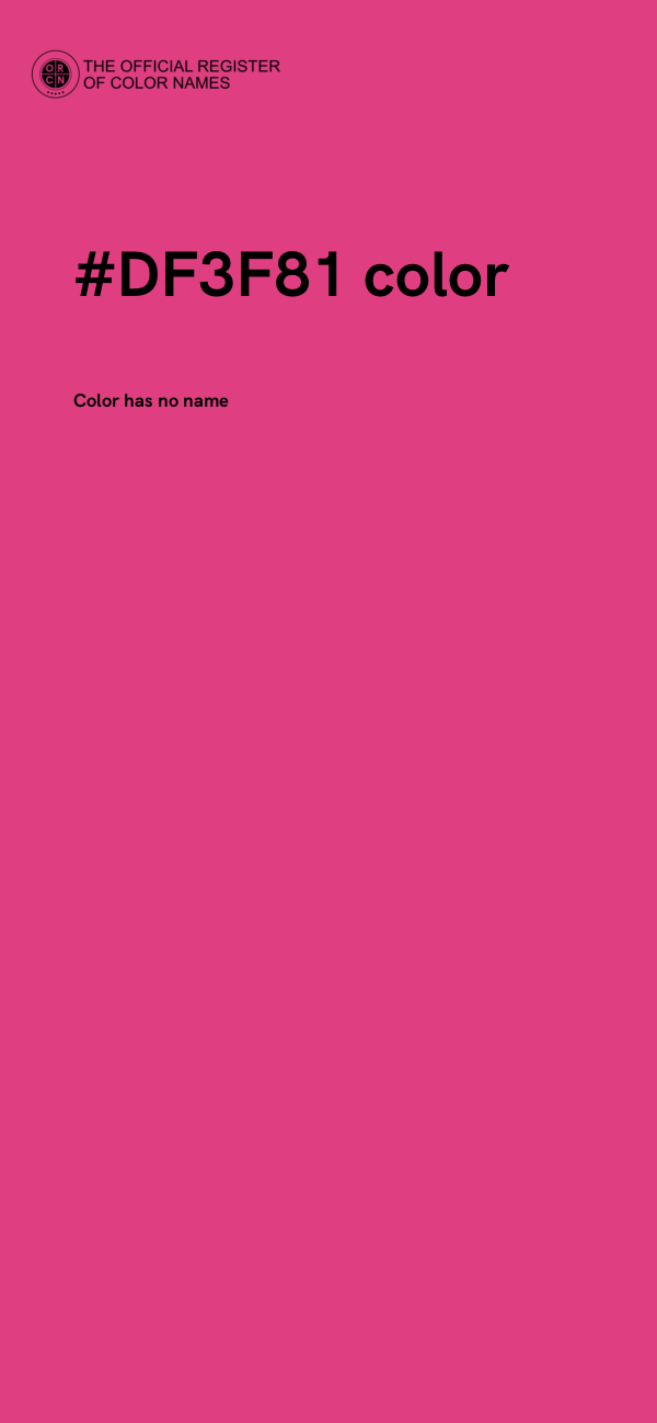 #DF3F81 color image