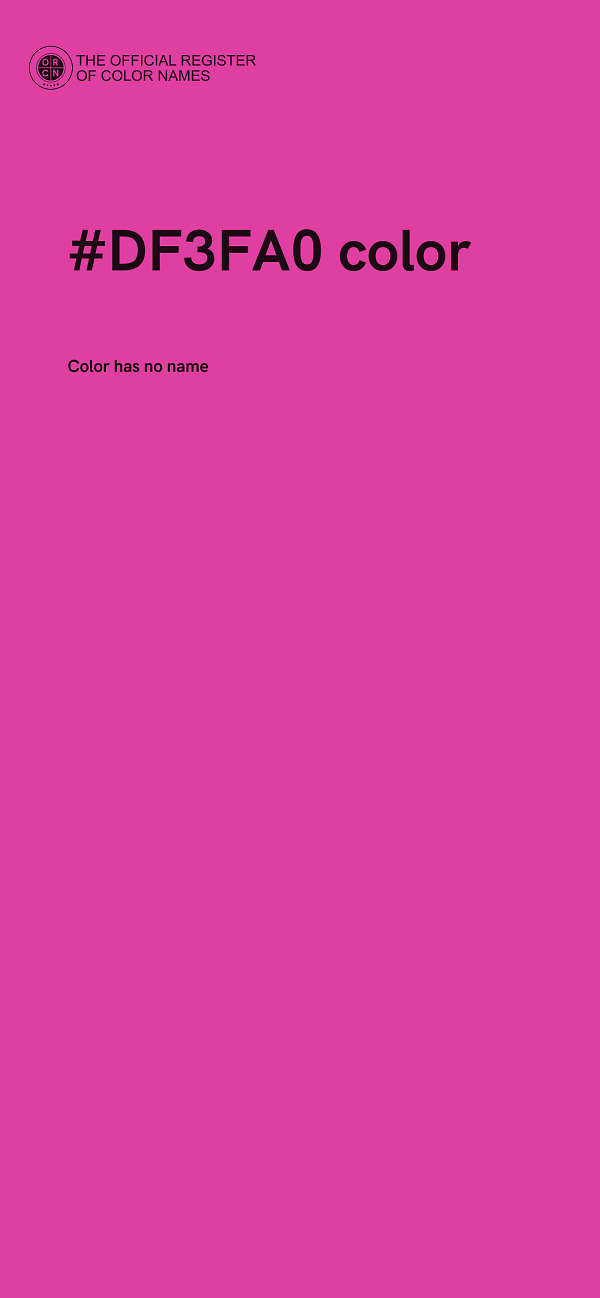 #DF3FA0 color image
