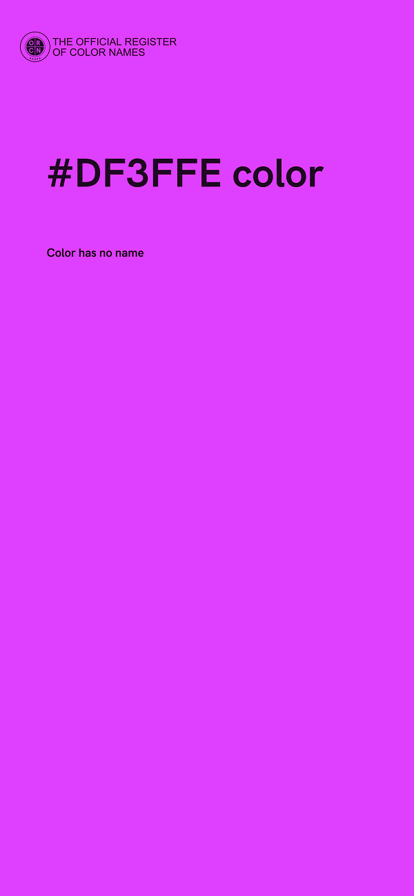 #DF3FFE color image