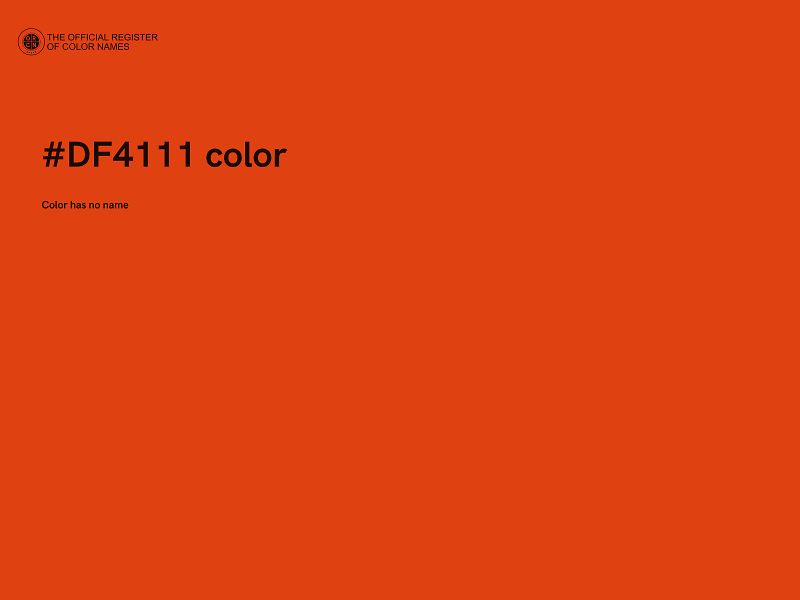 #DF4111 color image