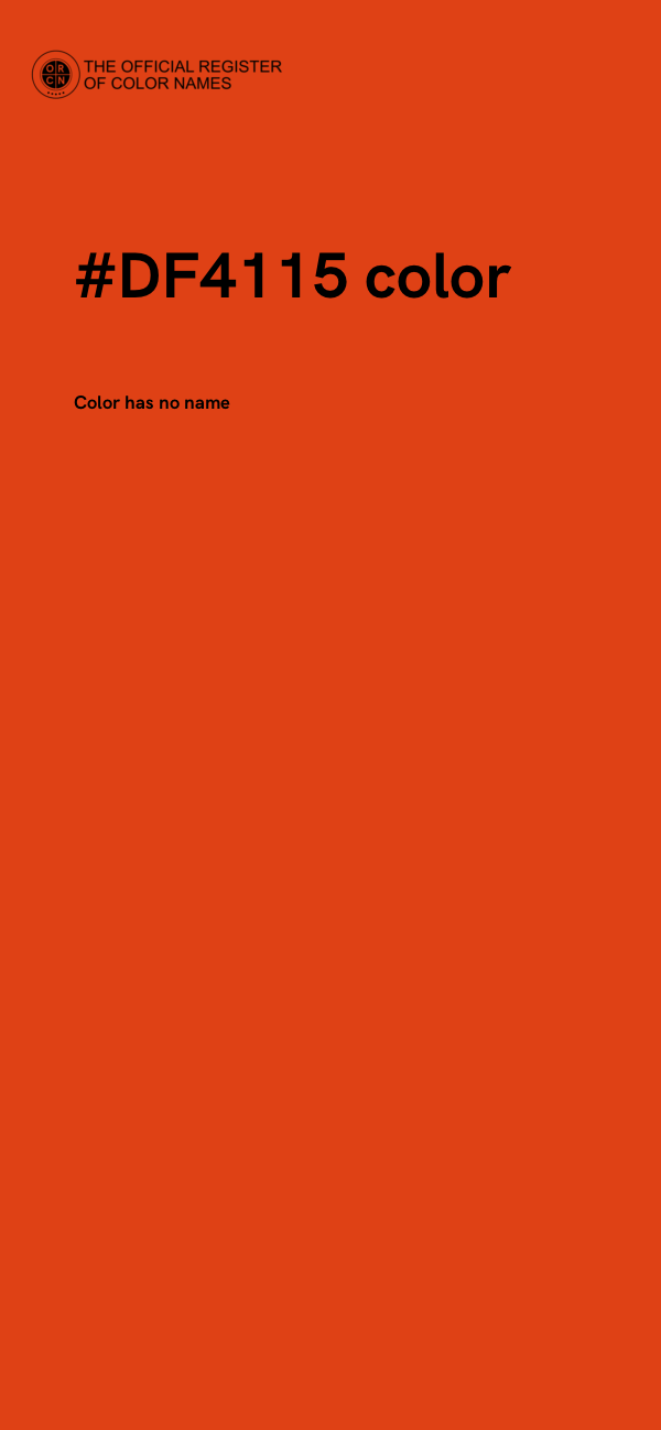 #DF4115 color image