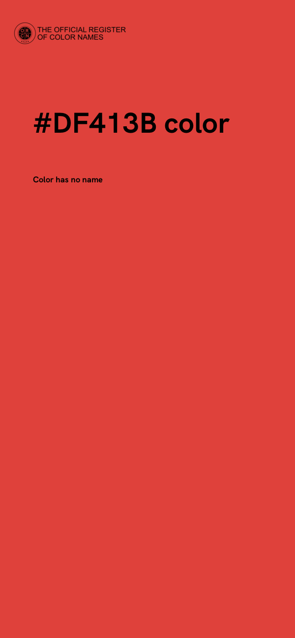 #DF413B color image