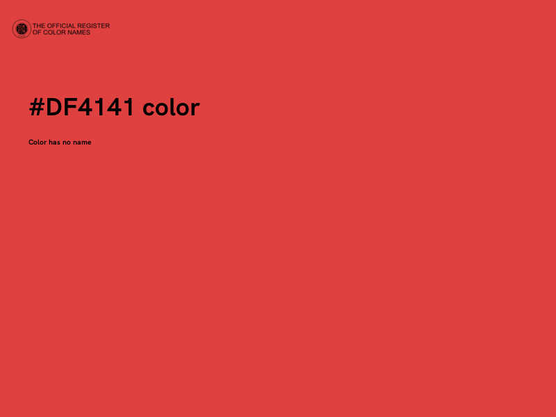 #DF4141 color image