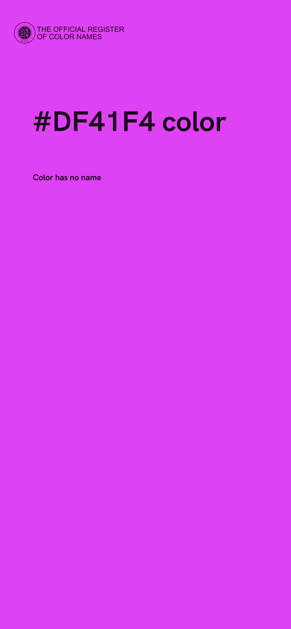 #DF41F4 color image
