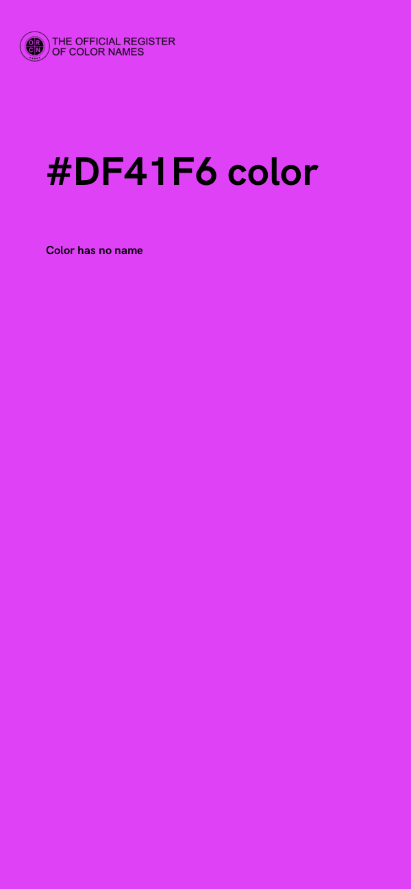 #DF41F6 color image