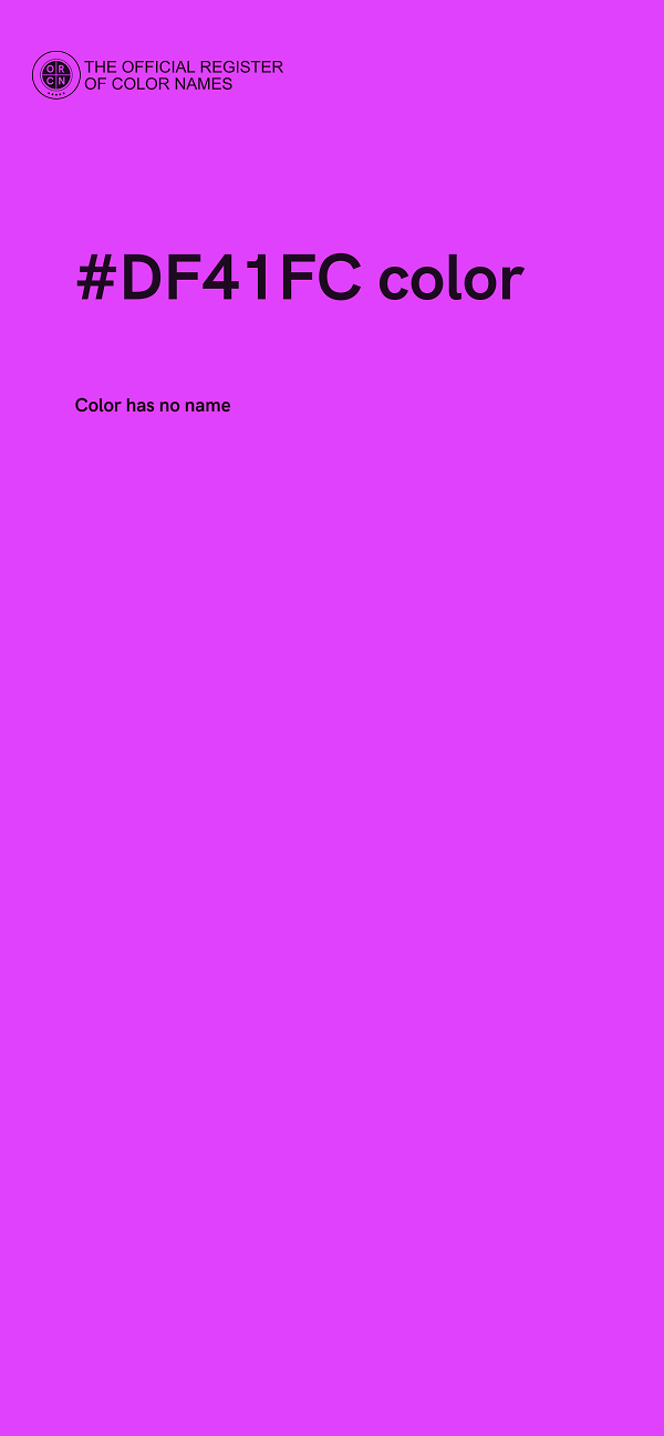 #DF41FC color image