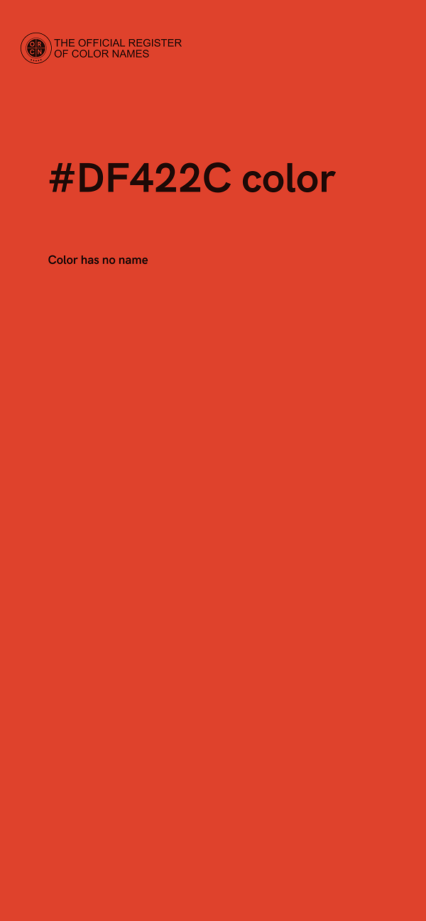#DF422C color image