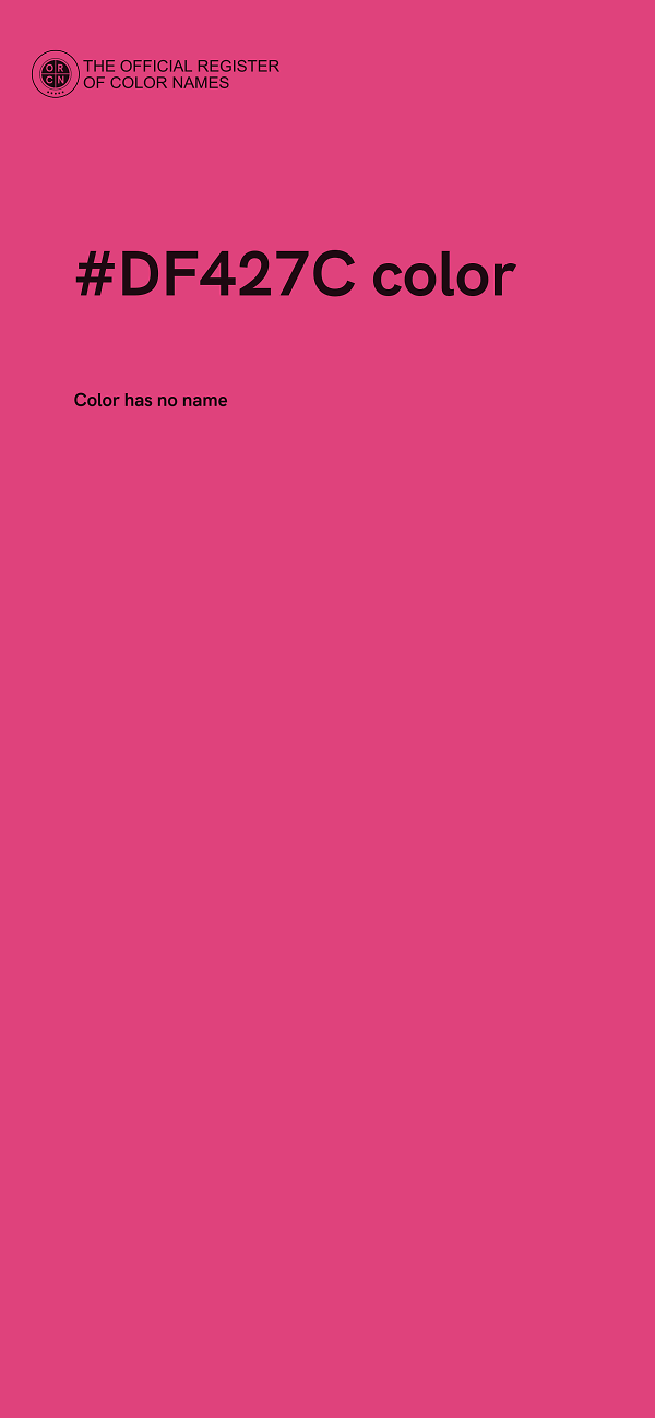 #DF427C color image