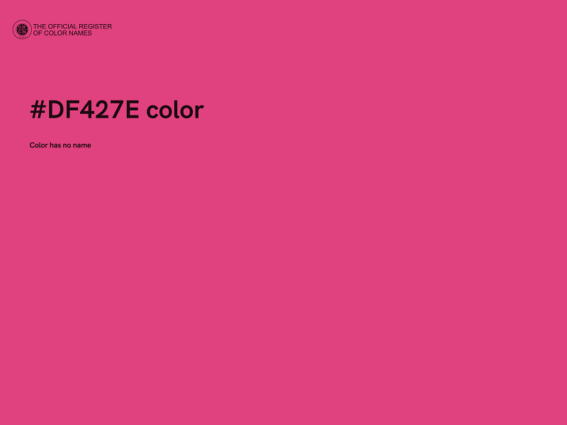 #DF427E color image