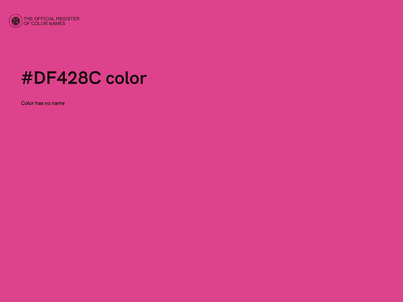 #DF428C color image