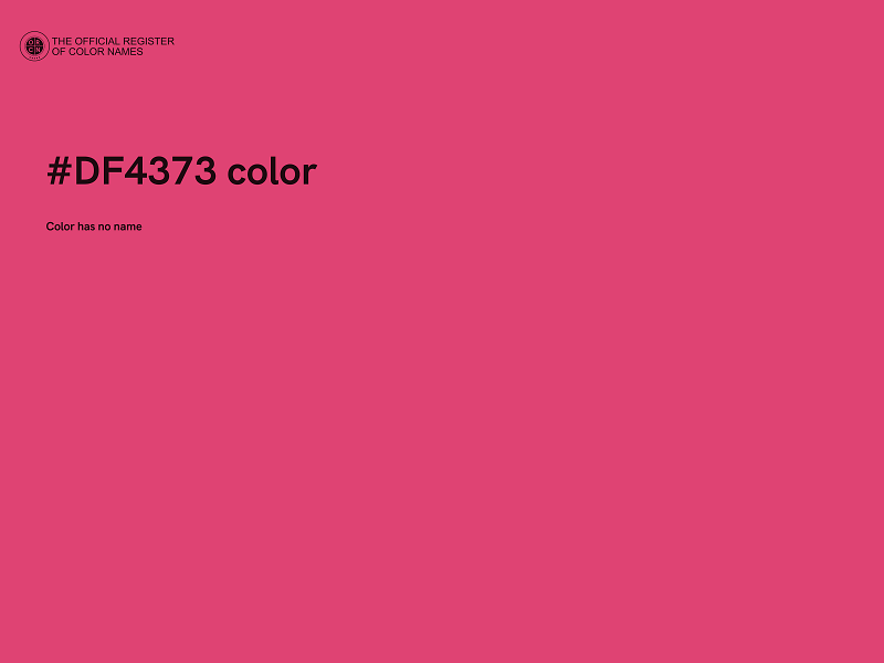 #DF4373 color image