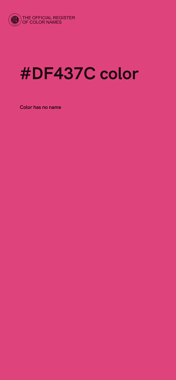 #DF437C color image