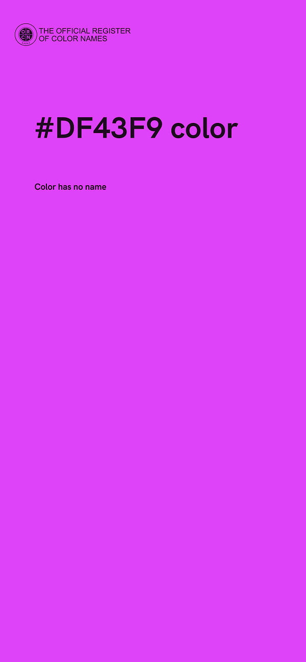 #DF43F9 color image