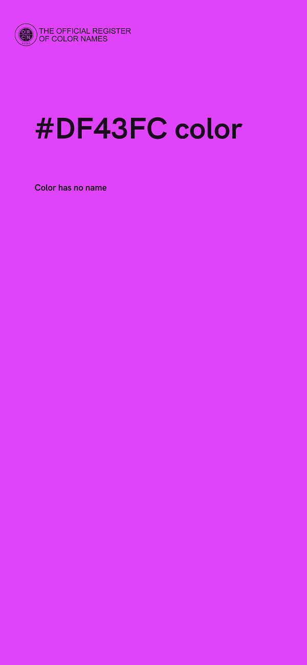 #DF43FC color image