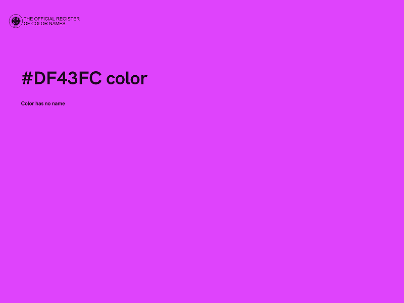 #DF43FC color image